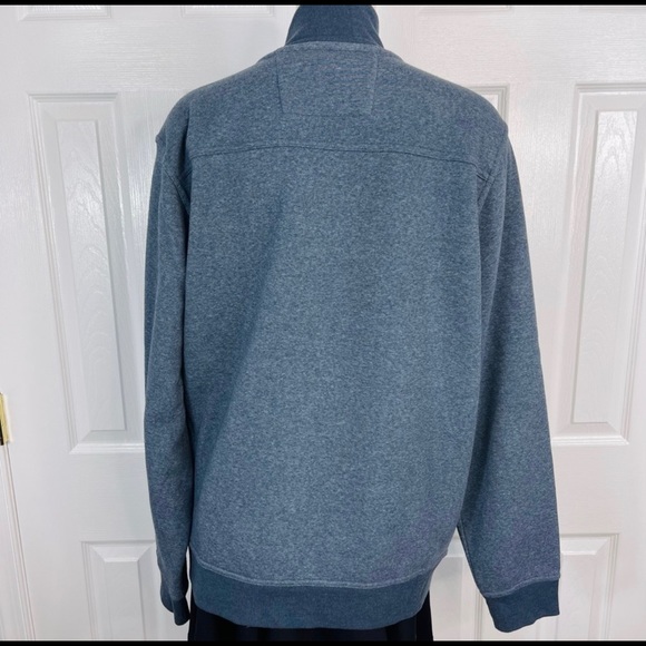 🌟Sold BANANA REPUBLIC long sleeve sweater Men’s shirt jacket sweater Blue zipXL - Picture 3 of 9